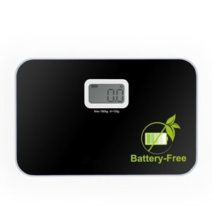 Black Battery-Free Digital Scale